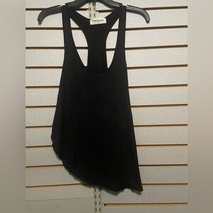 Impressions Black Large Flowy‎ Layered Tank! Comfortable Stretch Sexy! Racerback